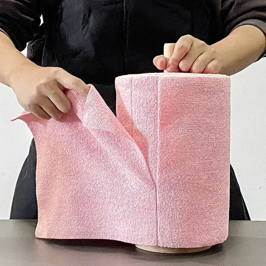Reusable Cleaning Kitchen Cloth Towel Rolls 50sheets